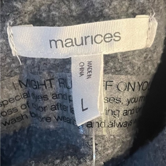 Maurices Gray Ruffled Hem Hoodie - Picture 11 of 12